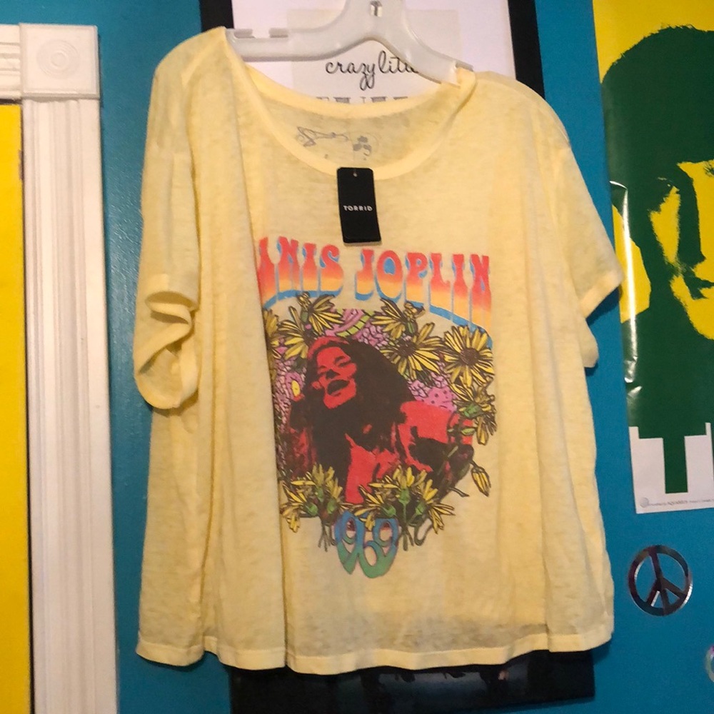 Janis Joplin Crop Tshirt